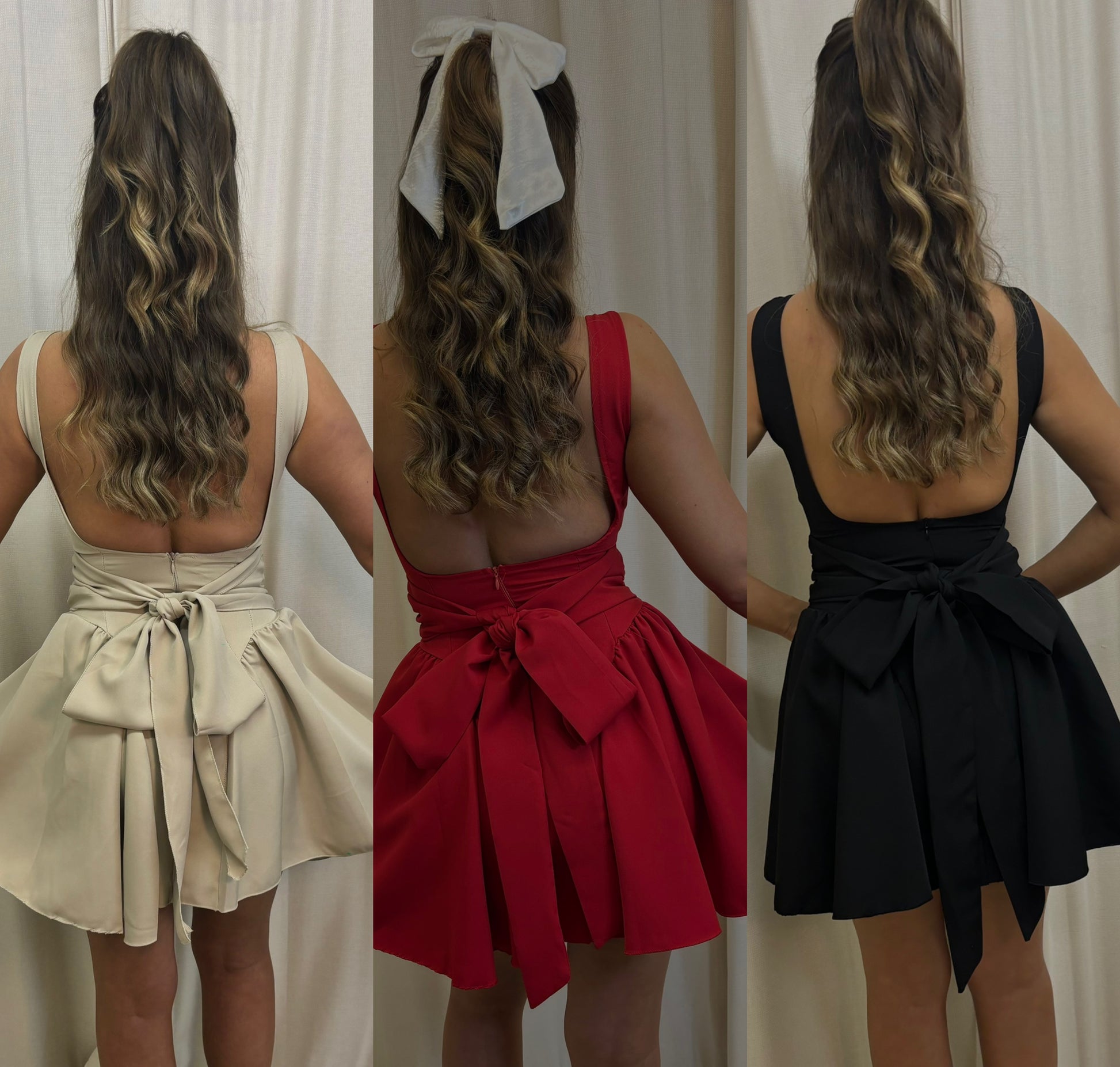 BOW backless skater dress The Fashion Cabin BOW backless skater dress The Fashion Cabin
