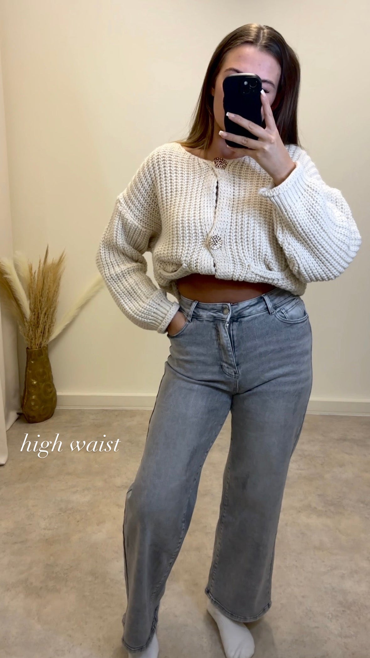 STRETCH straight leg dad jeans
