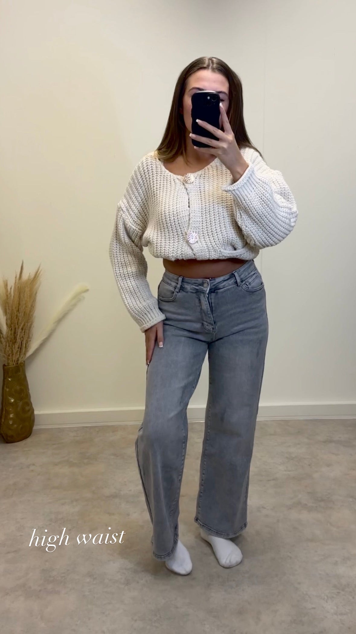 STRETCH straight leg dad jeans