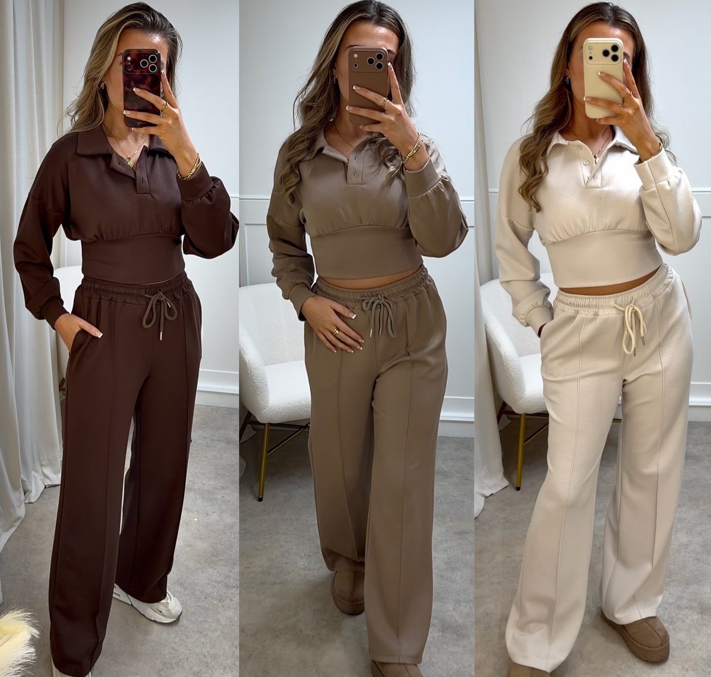 Cropped Rugby Tracksuit Set- The Fashion Cabin